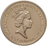 Купить Великобритания 100 фунтов (Pounds) 1988 "Британия" Золото Елизавета