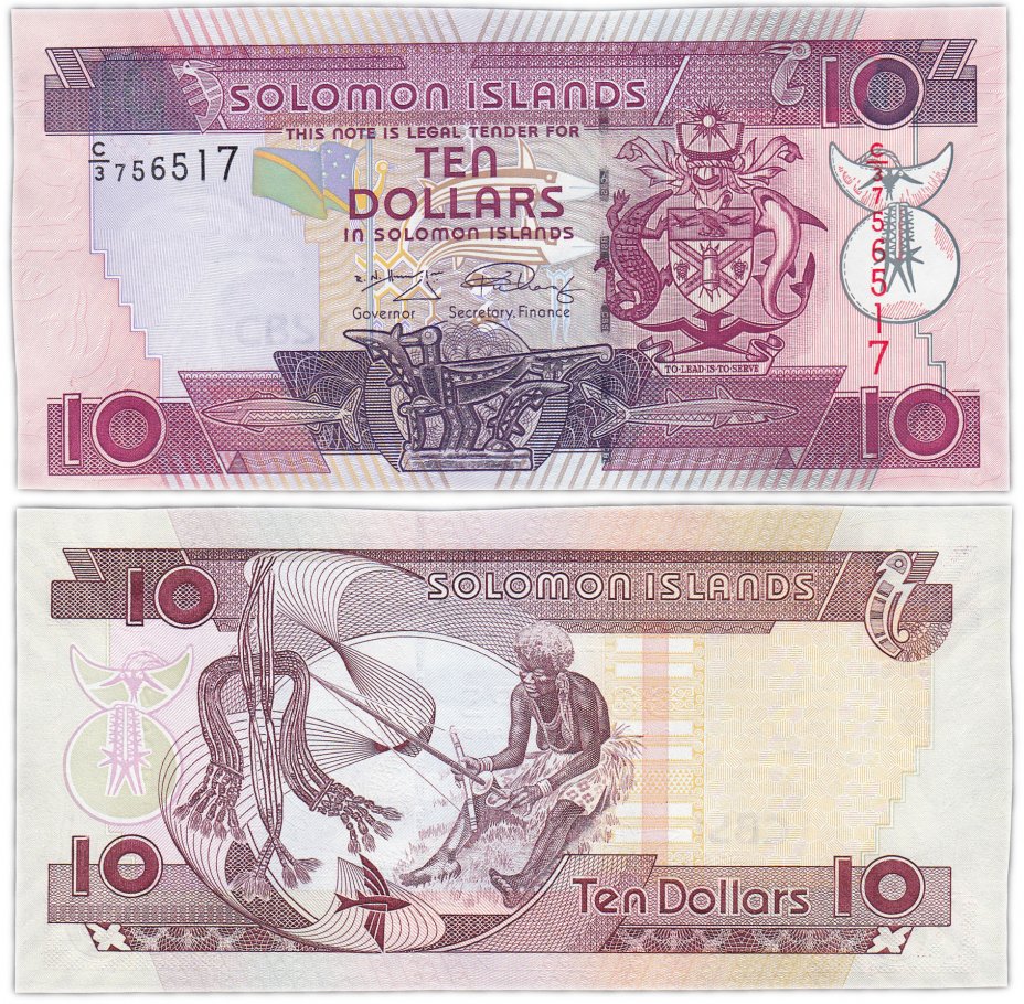купить Соломоновы острова 10 долларов 2009 (Pick 27(2)
