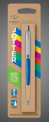 купить Шариковая ручка Parker Jotter ORIGINALS BLUE CT, стержень: Mblue в БЛИСТЕРЕ/ЭКО-УПАКОВКА, Металлы: нержавеющая сталь, пластик, 2026 г.