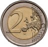 Купить Ватикан 2 евро 2014 "25 лет падения берлинской стены", в буклете