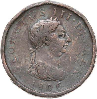 купить Великобритания 1 пенни 1806