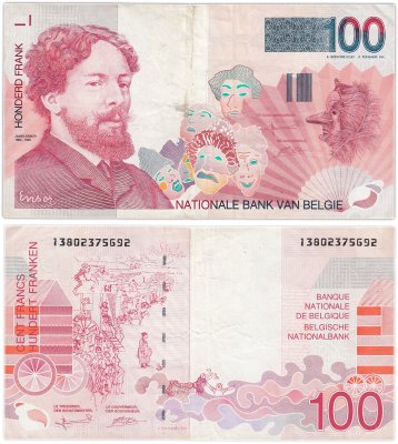 купить Бельгия 100 франков 1995 год