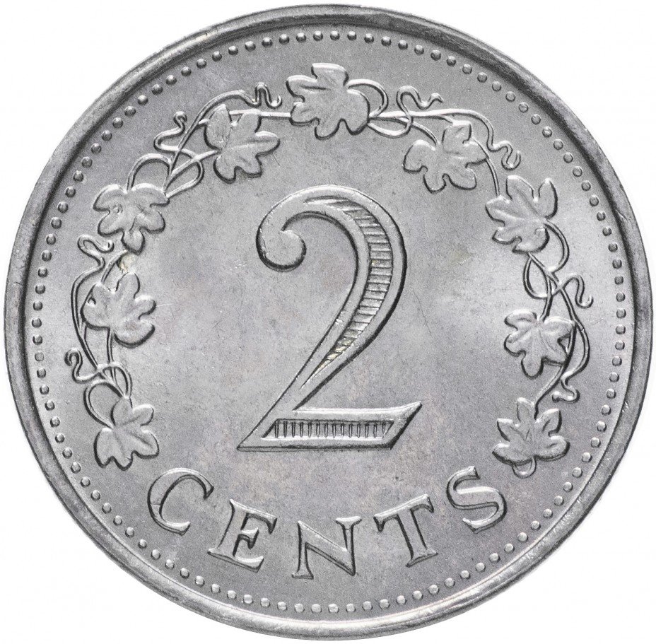 купить Мальта 2 цента 1972