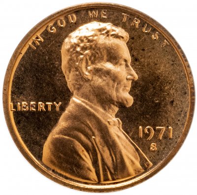 купить США 1 цент (cent) 1971 S "Мемориал Линкольна (Lincoln Memorial Cent)"