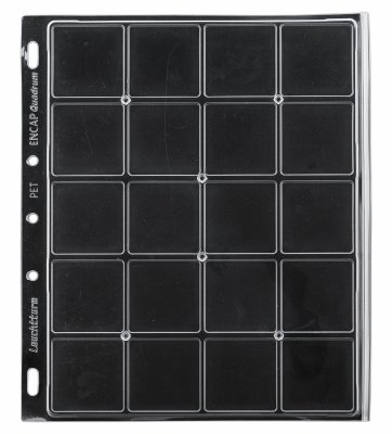 купить Лист-обложка ENCAP из прозрачного пластика для монет в капсулах Quadrum. Leuchtturm, 334778