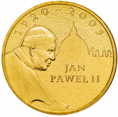 купить Польша 2 злотых 2005 "Папа римский Иоанн Павел II"