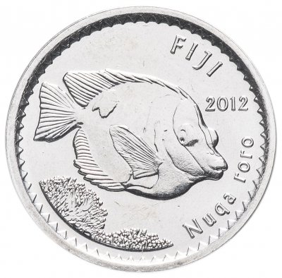 купить Фиджи 5 центов (cents) 2012 "Рыба кролик / Фиджийский барабан лали"