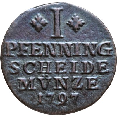 купить Брауншвейг-Вольфенбюттель 1 пфенниг 1797