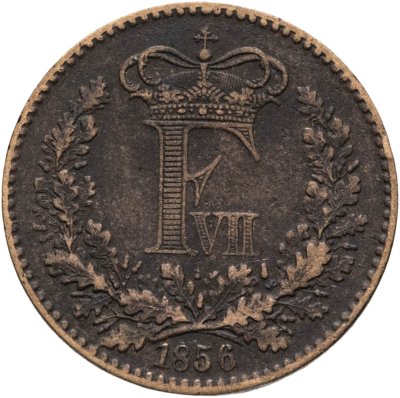 купить Дания 1 скиллинг ригсмонт (скиллинг-ригсмёнт, skilling rigsmont) 1856