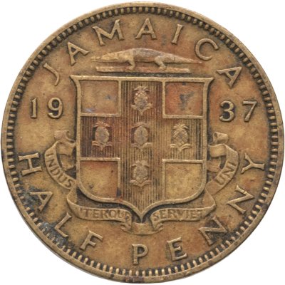 купить Ямайка 1/2 пенни (penny) 1937