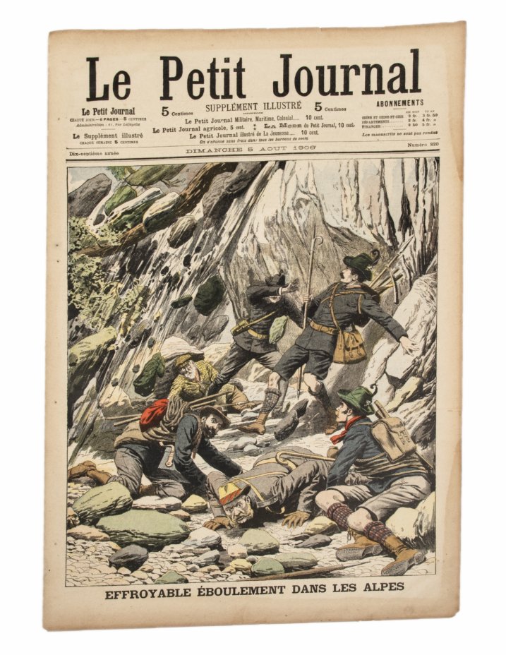 купить Газета "Le Petit Journal" выпуск № 820 от 05 августа 1906