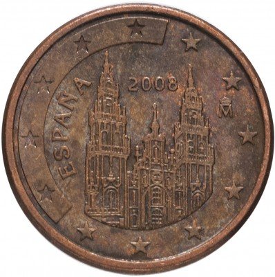 купить Испания 1 цент 2008