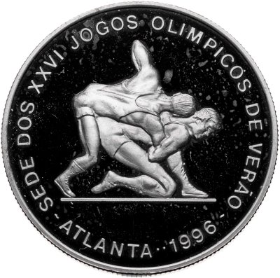купить Сан-Томе и Принсипи 1000 добр (dobras) 1996 "XXVI летние Олимпийские Игры, Атланта 1996 - Борьба"