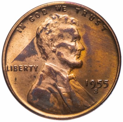 купить США 1 цент 1955 S