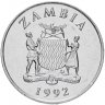 Купить Замбия 25 нгве 1992 "Птица-носорог"