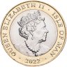 Купить Остров Мэн 2 фунта (pounds) 2022 "Мотогонки "Tourist Trophy" - Трибуна"