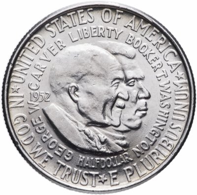 купить США ½ доллара 1952 "Джордж Вашингтон Карвер и Букер Талиафер Вашингтон"