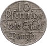 Купить Данциг 10 пфеннигов (pfennig) 1923
