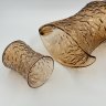 Купить Набор «Кора» карамельного оттенка (кувшин и стакан), автор В.С. Мурахвер, цветное стекло, Стеклозавод «Неман», СССР, 1960-1980 гг.