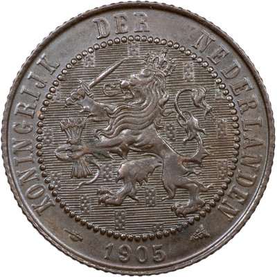 купить Нидерланды 2 1/2 цента 1905 [KM#134]