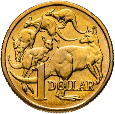 купить Австралия 1 dollar (доллар) 1984 молодая Елизавета 2 "Малый портрет"