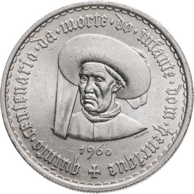 купить Португалия 20 эскудо (escudos) 1960 "500 лет со дня смерти Принца Генриха"