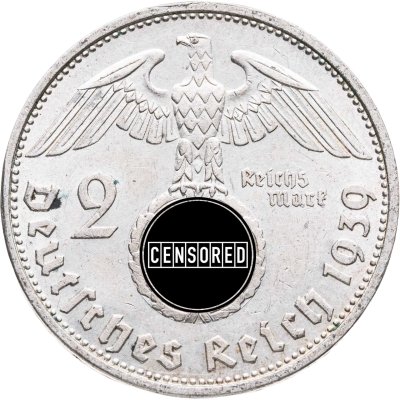 купить Германия, Третий Рейх 2 рейхсмарки 1939, знак монетного двора: "B" - Вена