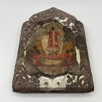 купить Икона "Святой Николай Чудотворец", дерево, темпера, Российская империя, 1880-1915 гг.