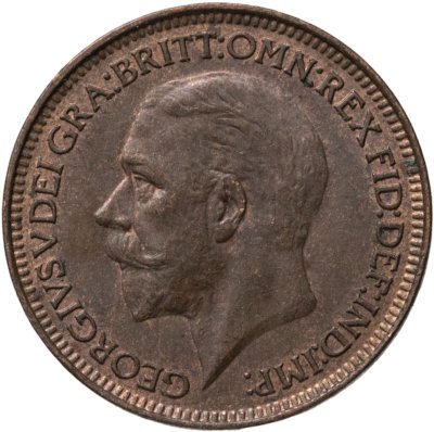 купить Великобритания 1 фартинг (farthing) 1927