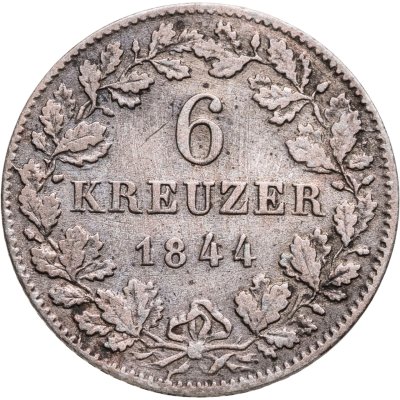 купить Вюртемберг 6 крейцеров 1844