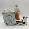 Купить Чайница (статуэтка) "Продажа молока с собачьей упряжки", фарфор, роспись, Западная Европа, 1950-1980 гг.