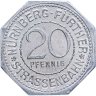 Купить Германия (Нюрнберг) нотгельд  20 пфеннигов 1921 "Питер Вишер" трамвайный жетон