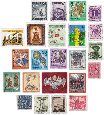 купить Австрия набор из 23 марок "Разное"