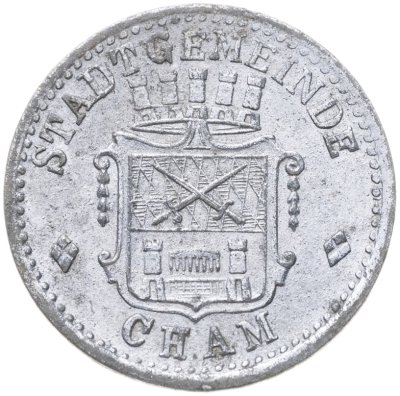 купить Германия, Чам 5 пфеннигов 1917