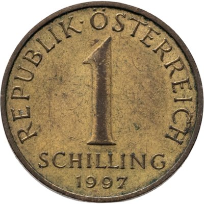 купить Австрия 1 шиллинг (shilling) 1997