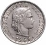Купить Швейцария 20 раппенов (rappen) 1969