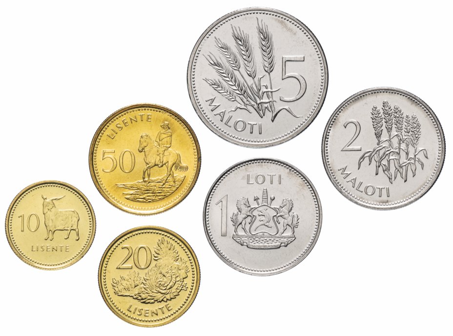 купить Лесото набор монет 1998-2018 (6 штук)