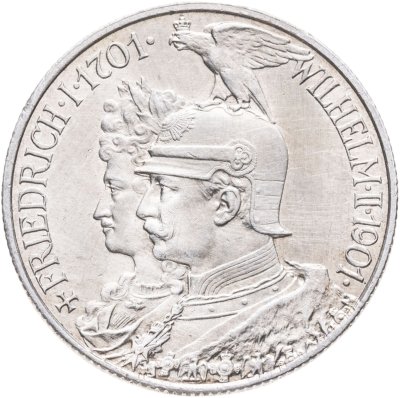 купить Германская Империя 2 марки (mark) 1901 "200 лет Пруссии"