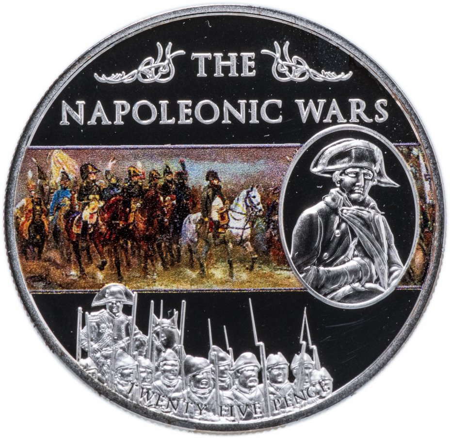 купить Остров Святой Елены 25 пенсов 2013 "Наполеоновские войны - битва при Йене"