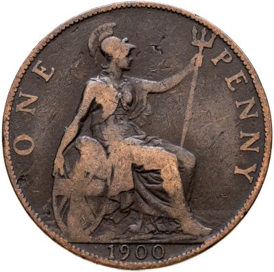 купить Великобритания 1 пенни (penny) 1900