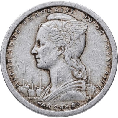 купить Французская Западная Африка 1 франк (franc) 1948