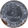 Купить Германия (нотгельды) 5 пфеннигов 1918 "Город Бакнанг"