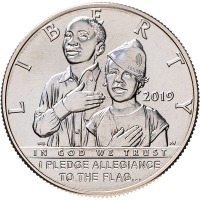 купить США 50 центов 2019 "100 лет американскому легиону"