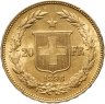 Купить Швейцария 20 франков 1896