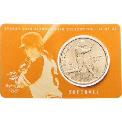 купить Австралия 5 долларов 2000 Олимпийские игры в Сиднее - Софтбол