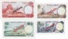 Купить Джерси набор образцов (specimen) 1,5,10,20 фунтов 1976-1988 (Pick CS1) (с одинаковым номером-008667 и сертификатом)