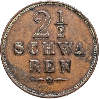 купить Бремен 2 1/2 шварена (schwaren) 1861