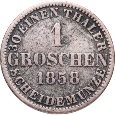 купить Германия, Ганновер 1 грош 1858
