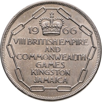 купить Ямайка 5 шиллингов 1966 "VIII игры Британской империи и Содружества наций"