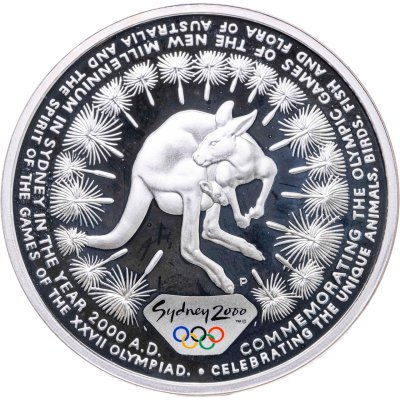 купить Австралия 5 долларов (dollars) 2000 "Олимпийские игры в Сиднее. Австралийский кенгуру"